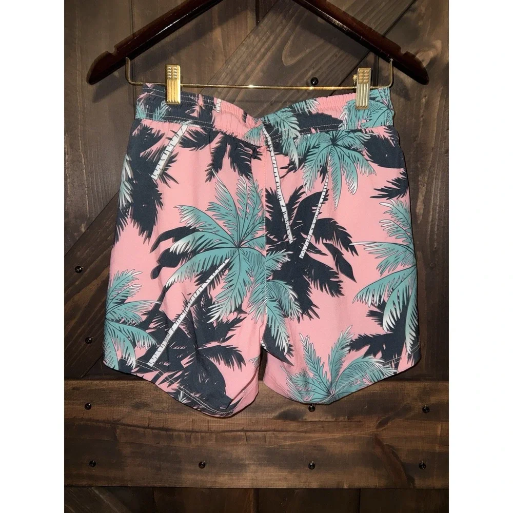 Maamgic Men's XS Swim Trunks Hawaiian Floral Vacation Pool Lined Beach‎